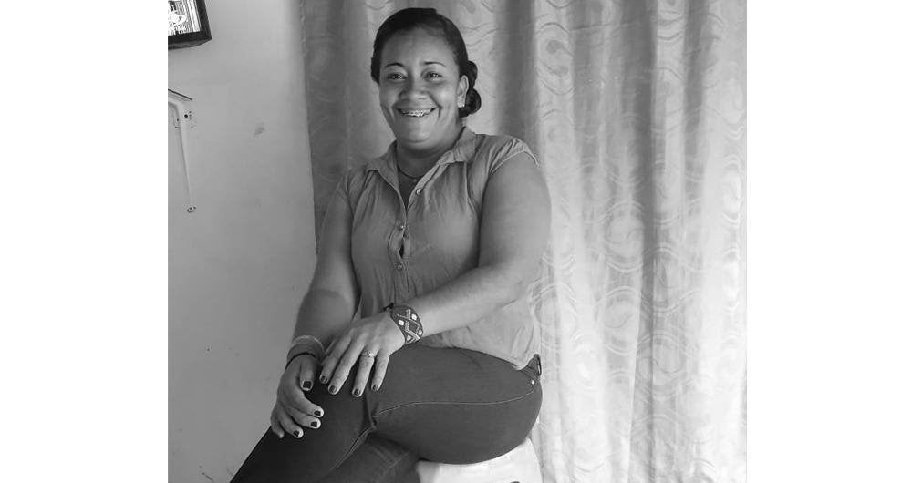 Ella es Yirley Velasco Garrido, líder social amenazada del corregimiento de El Salado, Carmen de Bolívar.