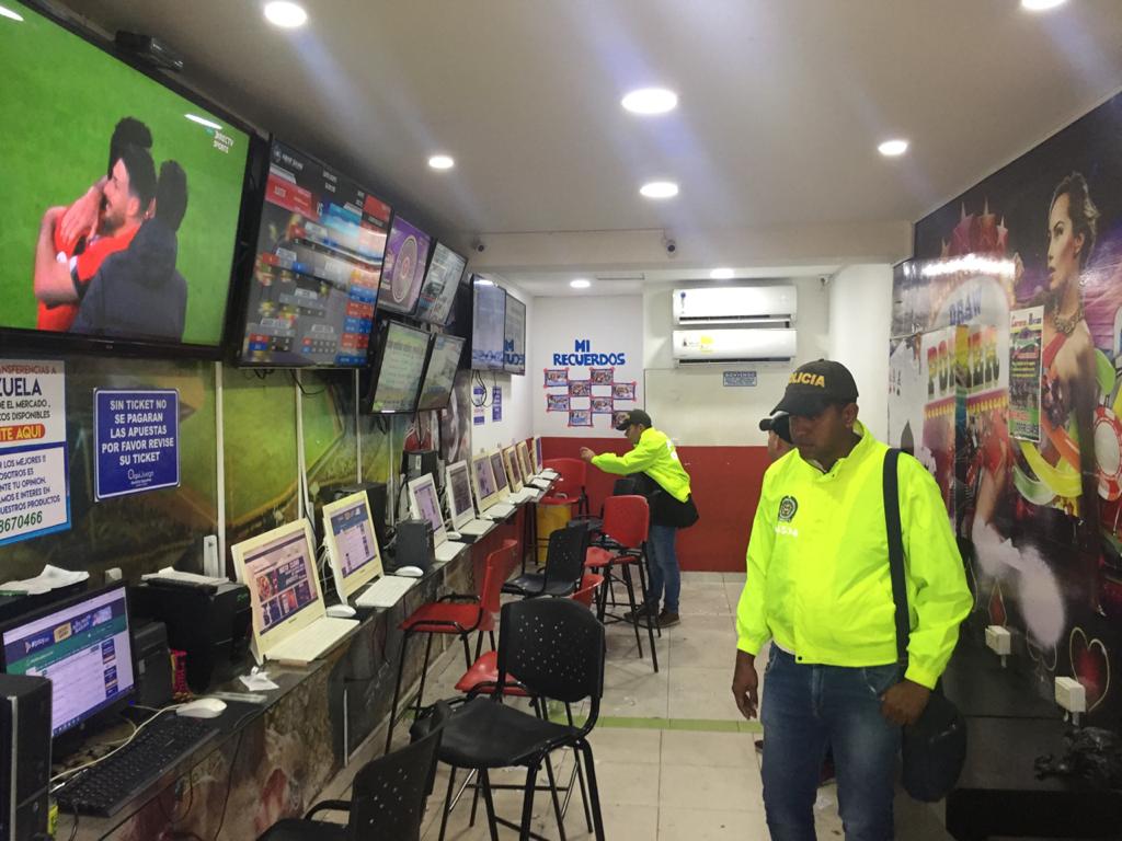 Se desmontó espacios de apuestas ilegales