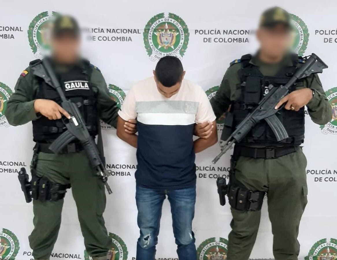 La captura se llevó a cabo en Montería