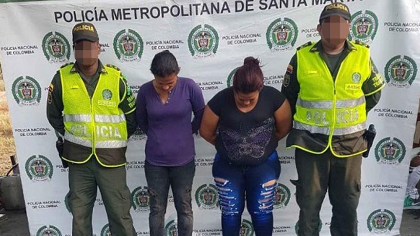 La mamá de Pupileto fue capturada con otra mujer.