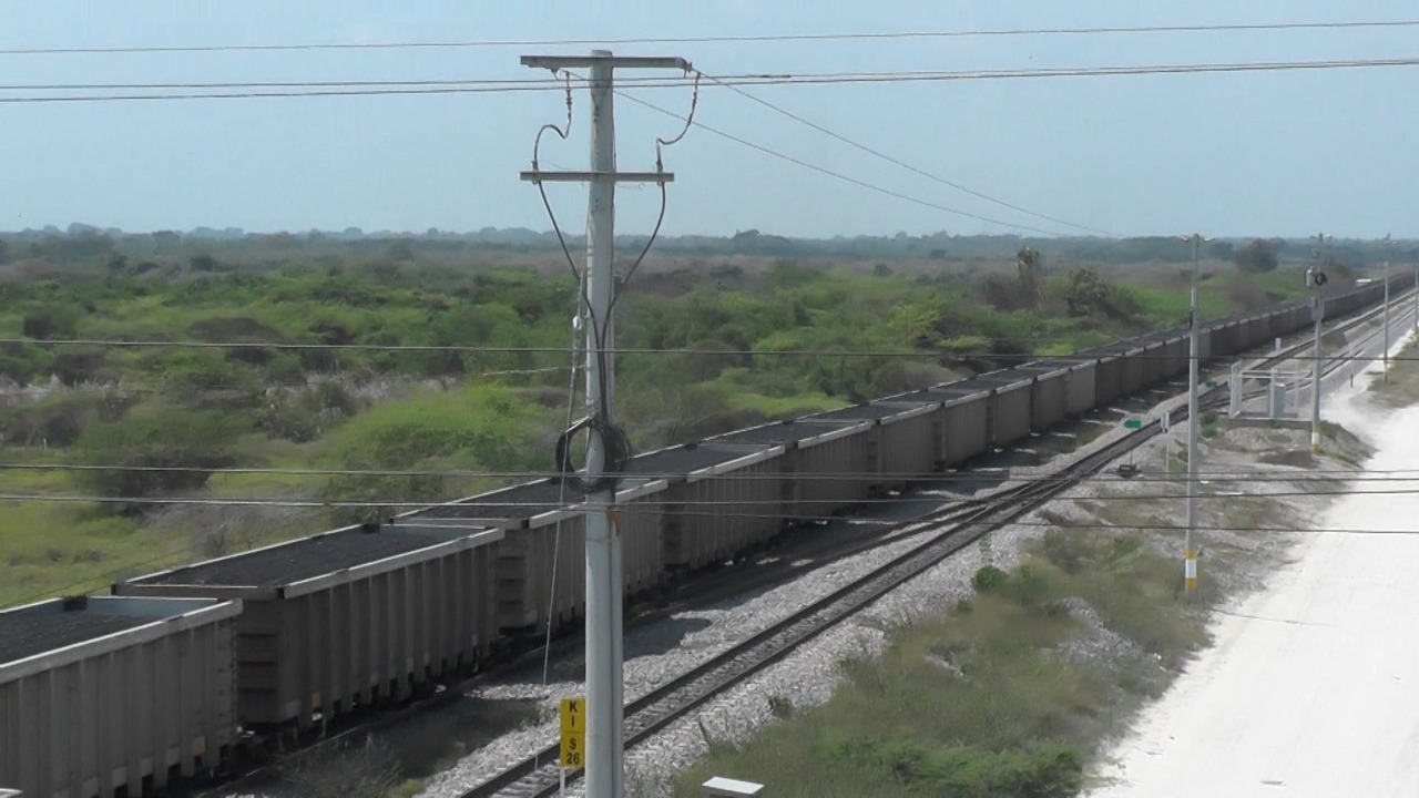 Vagones del ferrocarril en Magdalena