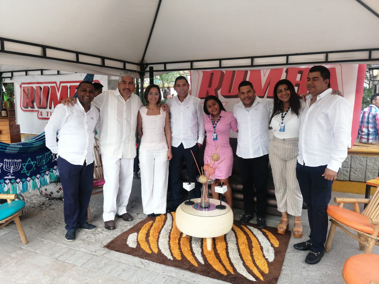 Todo el equipo de Rumba Riohacha estuvo presente en la transmisión