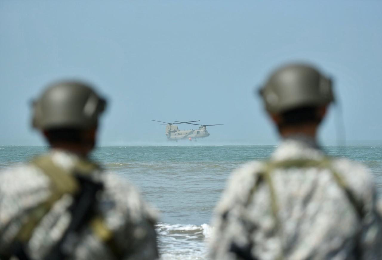 Las actividades se vienen adelantando cerca al Batallón militar ubicado en Manzanillo del Mar.