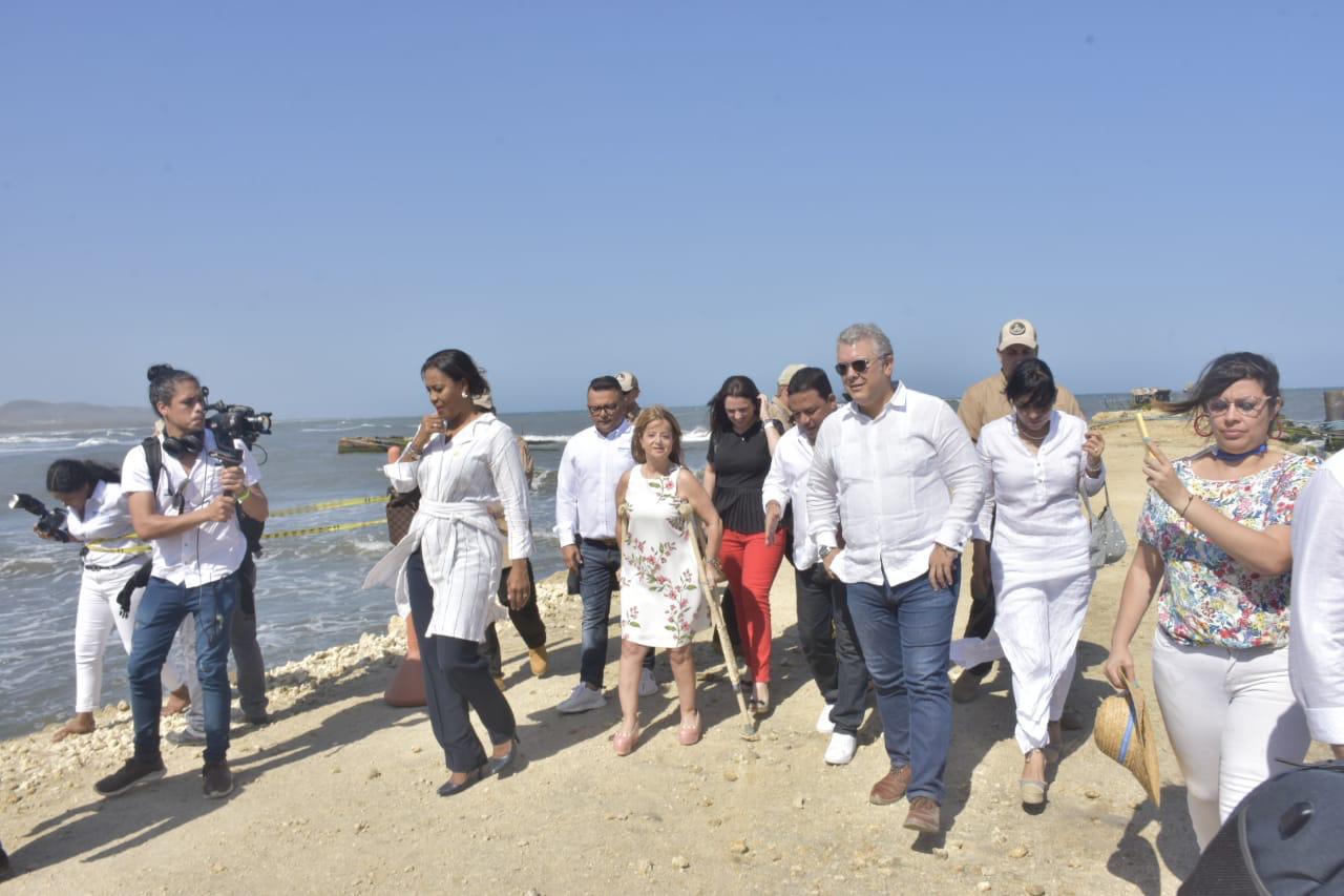 Presidente Duque obras muelle Puerto Colombia