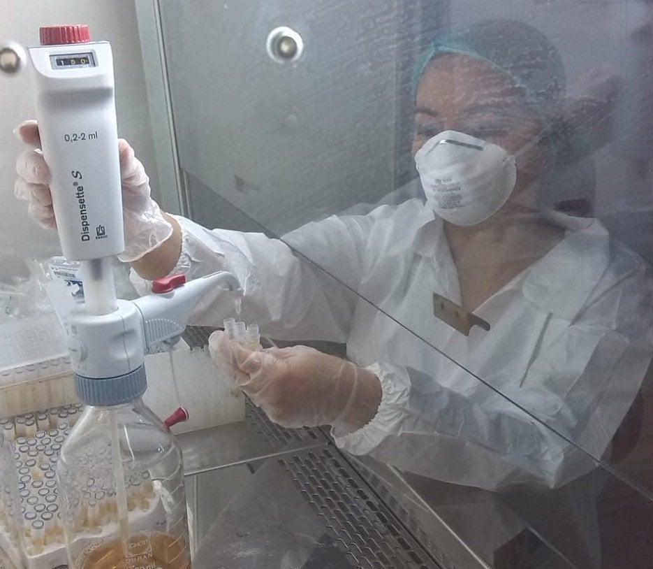 Laboratorio para pruebas de Covid-19