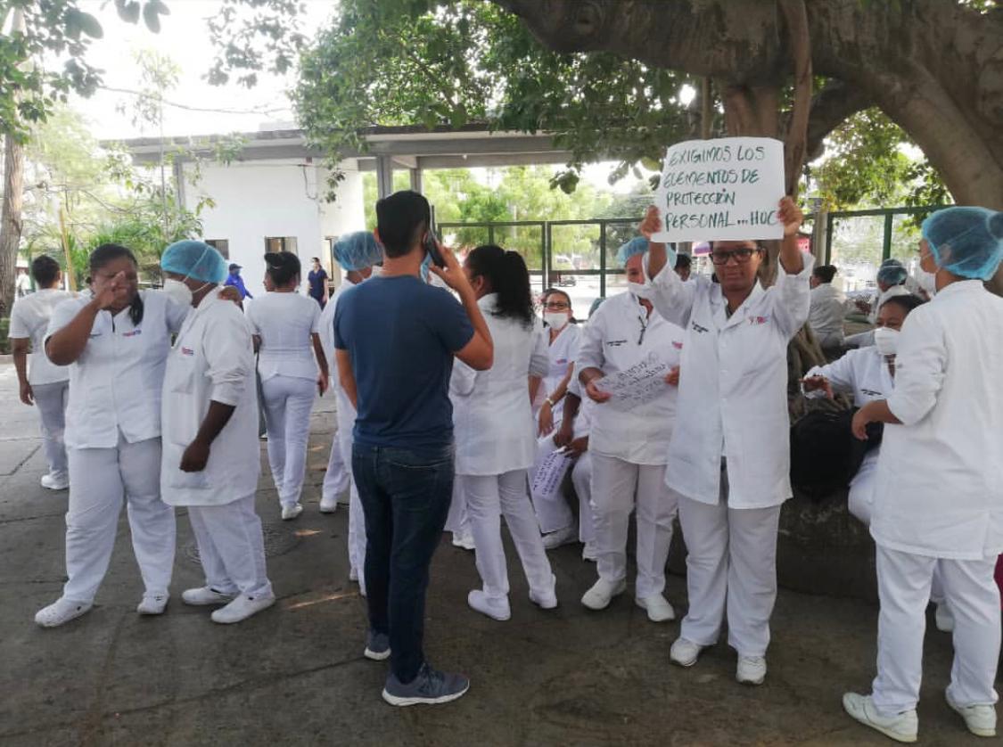 Protesta médicos en Cartagena