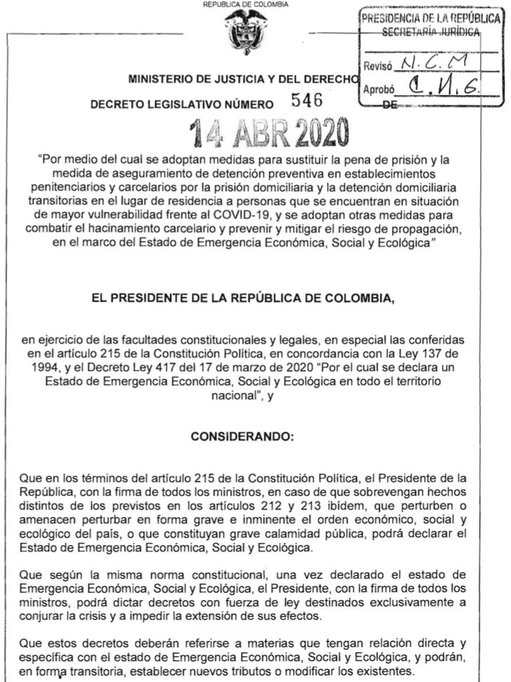 Aplica para los presos que tengan 60 años y tengan enfermedades graves