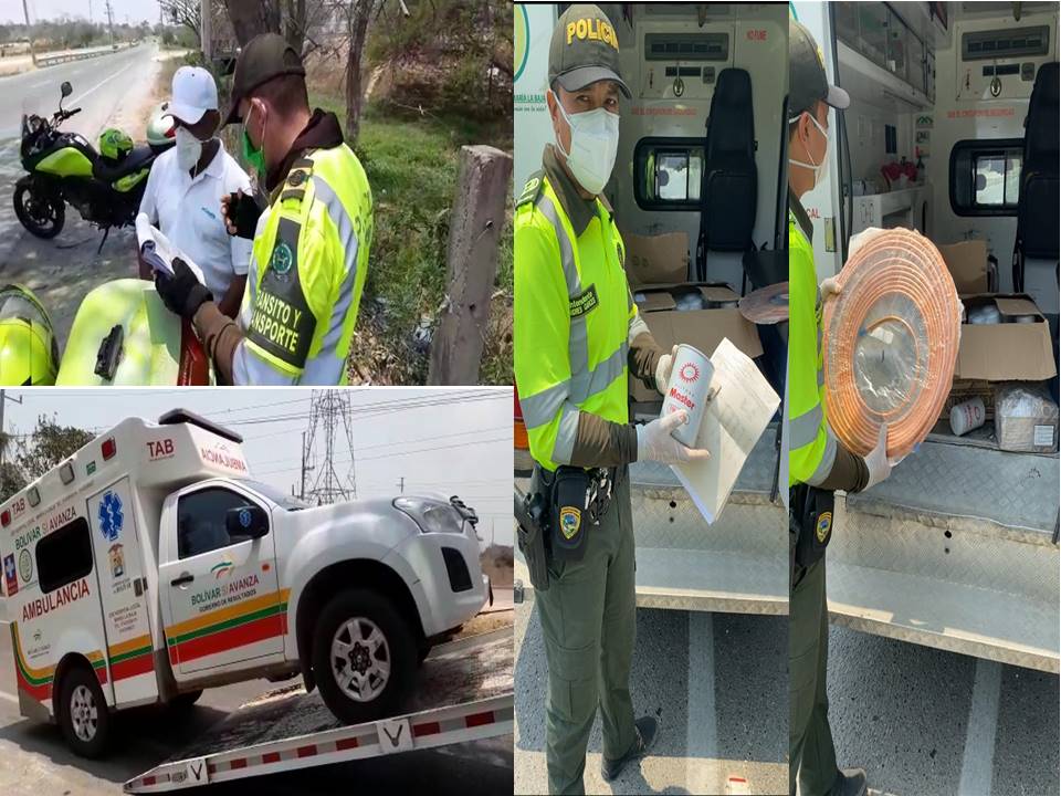 No transportaba un paciente pero sí, otras cosas