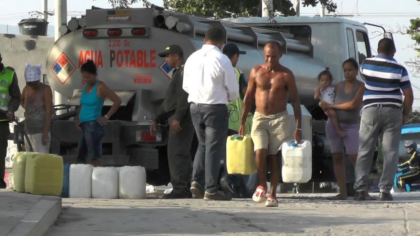 Suministro de agua a poblaciones del Atlántico