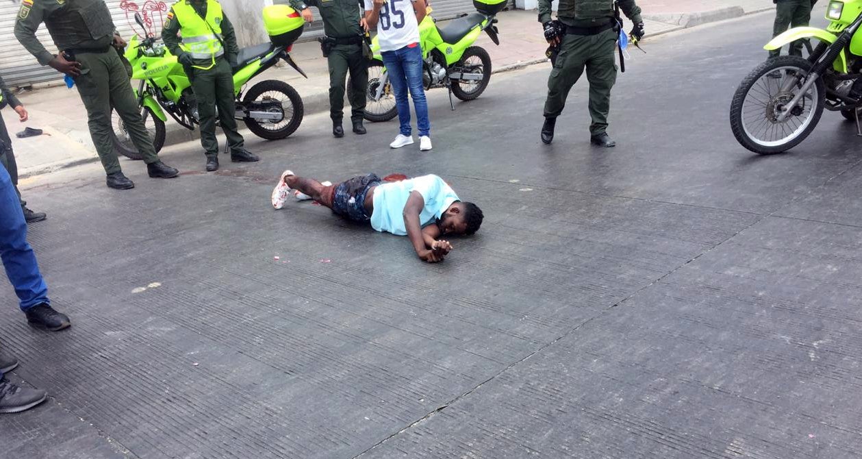 Se enfrentó a policías con revólver calibre 38