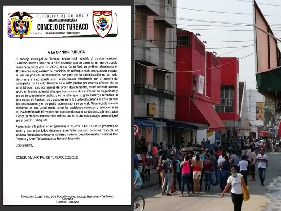 La gente se ha enterado por fuentes departamentales sobre los 4 casos positivos