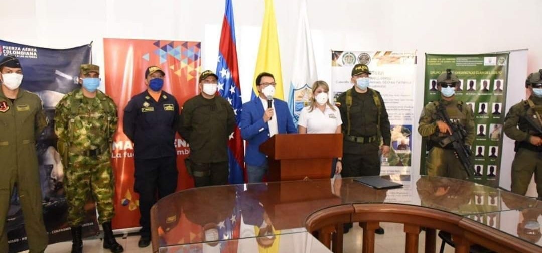 El departamento realizó rueda de prensa con diferentes fuerzas militares que participaron en la operación