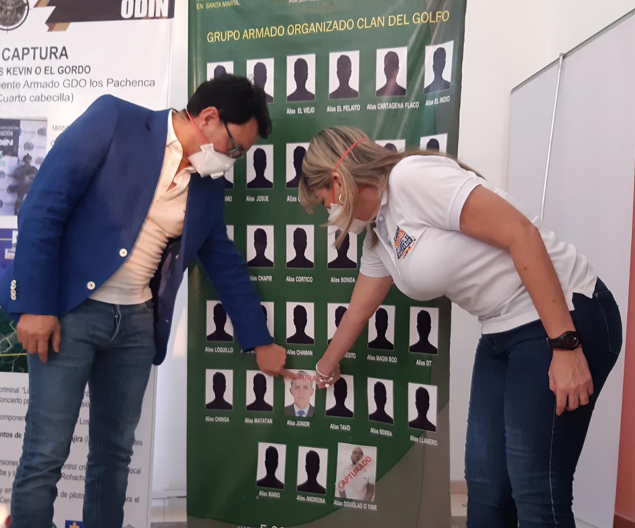 Gobernador de Magdalena y alcaldesa de Santa Marta celebraron la captura de quien venía delinquiendo la región