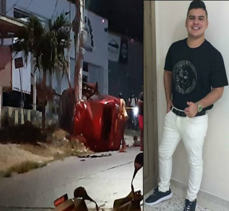 El vehículo donde se movilizaba terminó chocando con un árbol