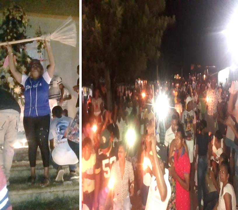 Como forma de protección según el sueño, debían llevar una escoba delante de la imagen y después quemarla para que no les llegue el Coronavirus