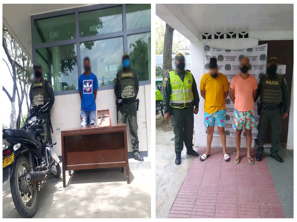 Las diferentes capturas se dieron por diferentes cuadrantes