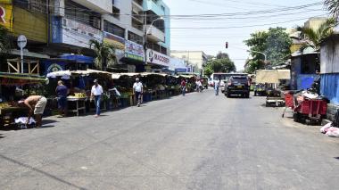 Protesta de comerciantes