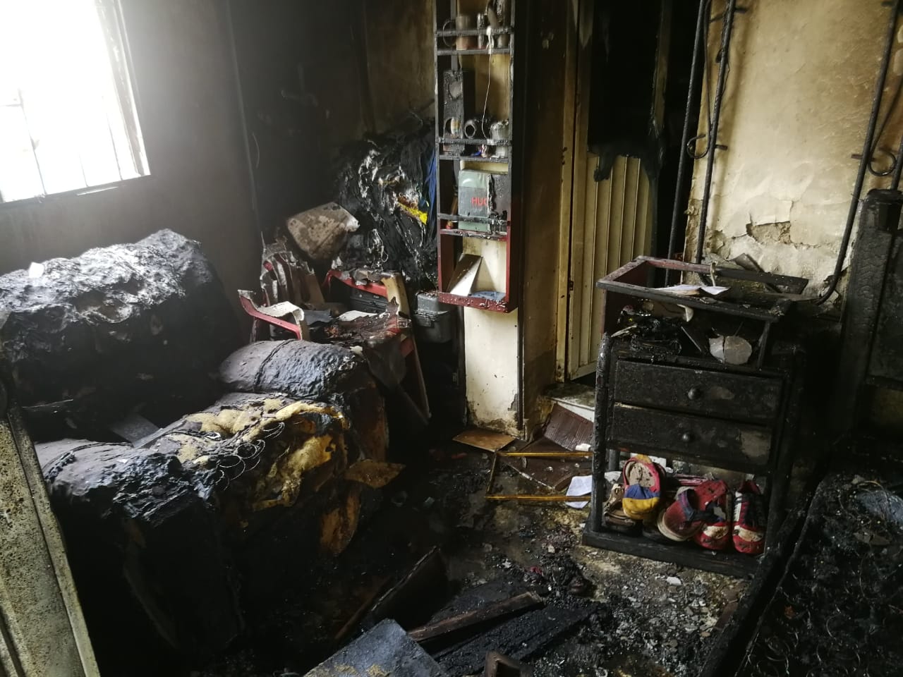 Incendió causó graves perdidas materiales