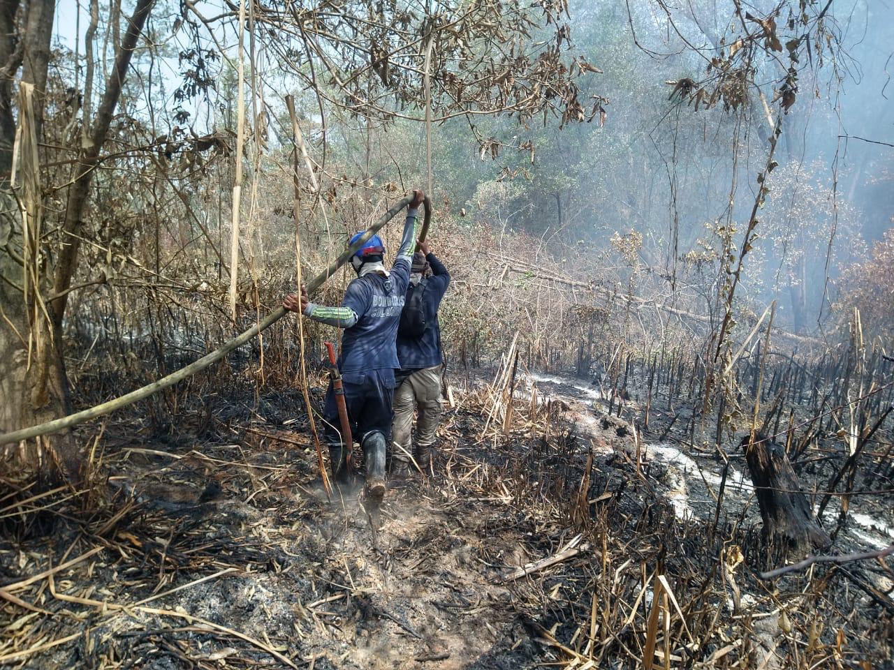 A pesar de los esfuerzos no ha sido posible apagar los focos de calor