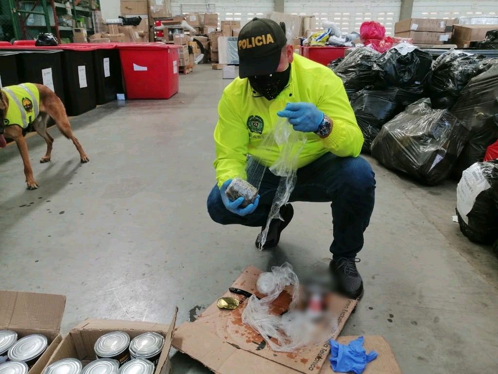 Las autoridades dejaron a disposición de las autoridades competentes la droga