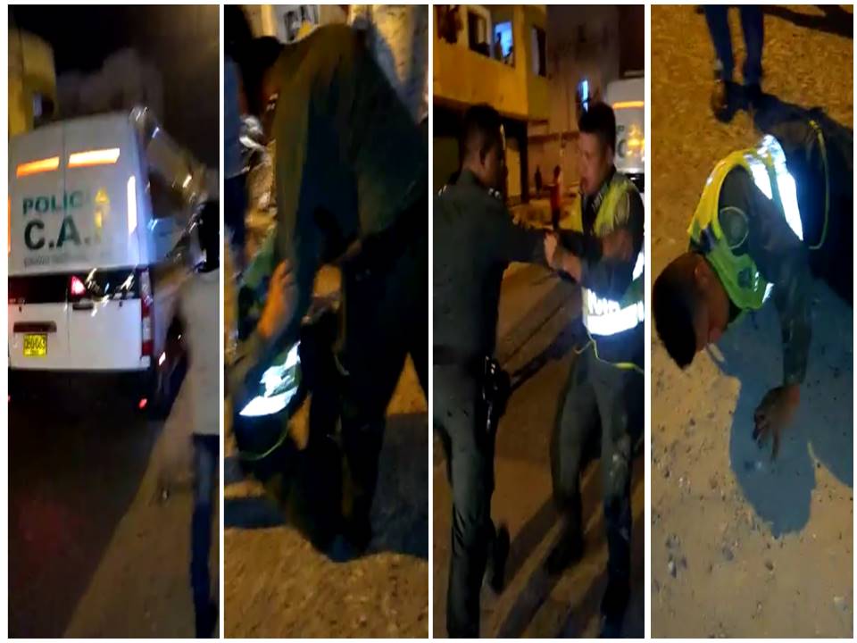 Uno de ellos se negó a la prueba de alcoholimetría