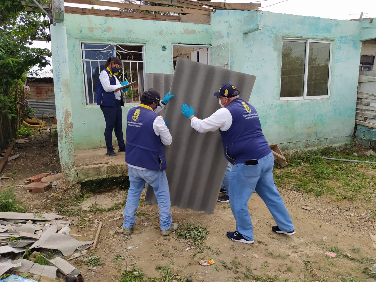 Son 21 familias las que resultaron afectadas por el fenómeno natural