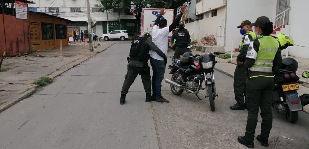 Se aplicaron 1.400 verificaciones de antecedentes judiciales, y se impusieron 65 comparendos por violación a medidas sanitarias