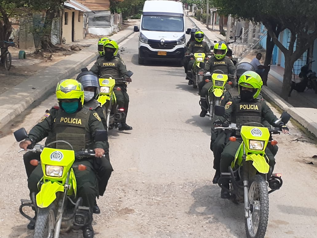 Control en celebración religiosa de la Virgen del carmen