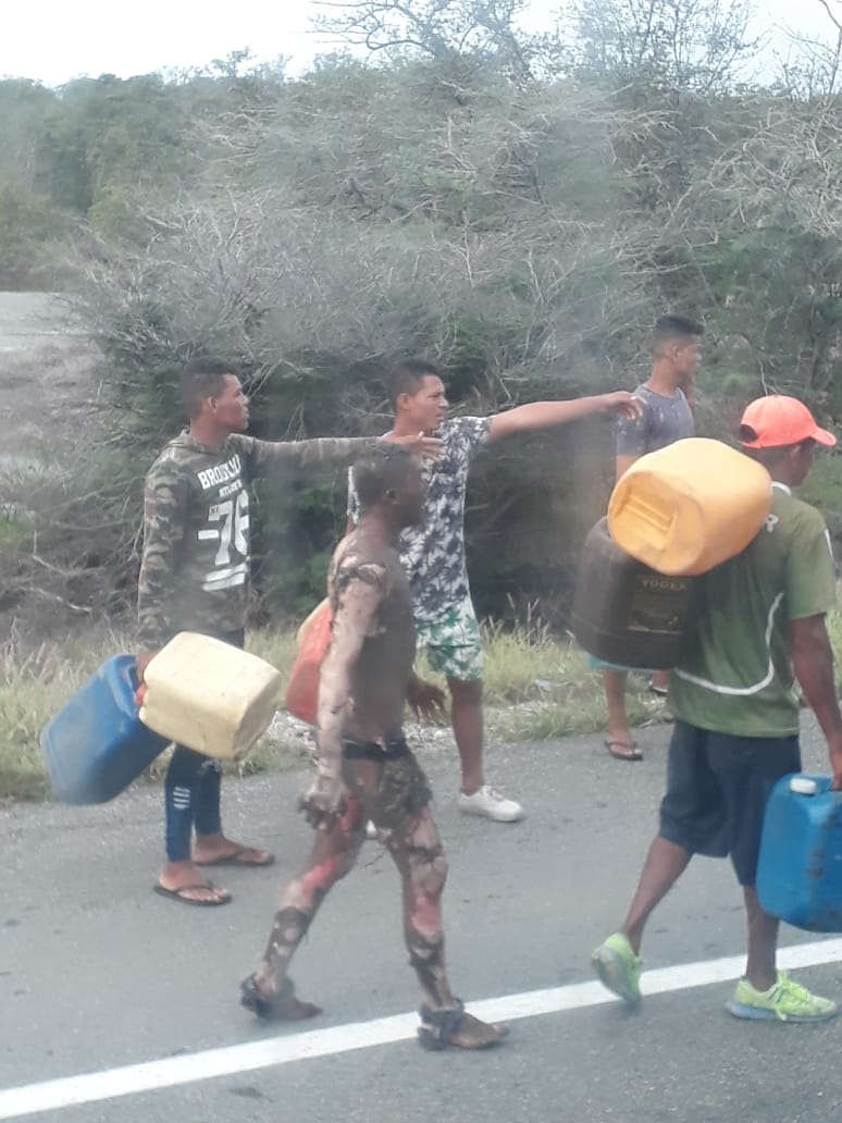 Accidente de camión cisterna en Magdalena
