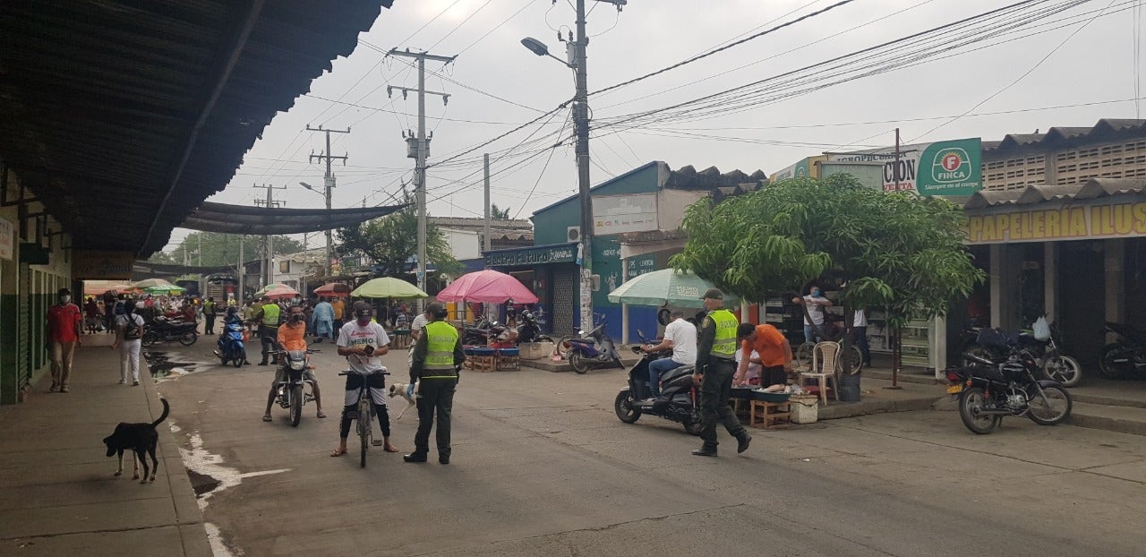 Controles en el municipio de Cereté