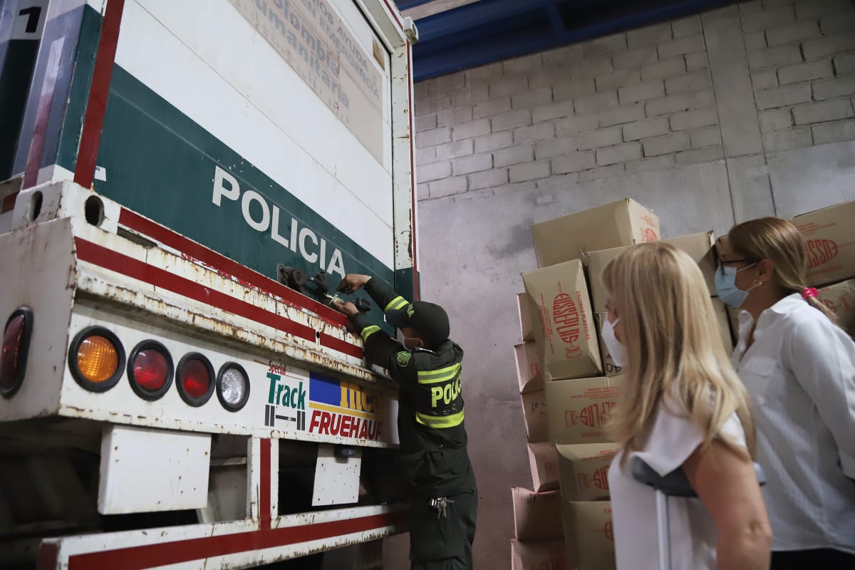 Material enviado a los trabajadores de la salud