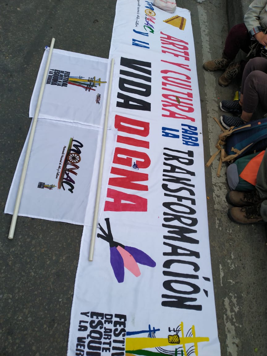 Llegaron a Bogotá los que marchaban desde el Cauca