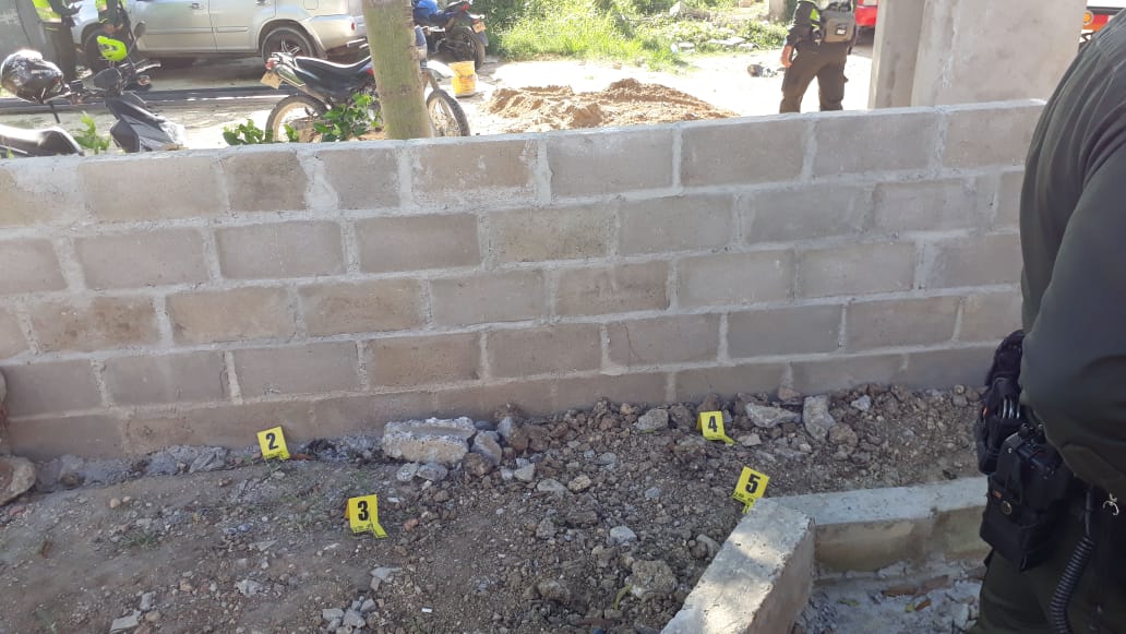 Estaban levantando un muro