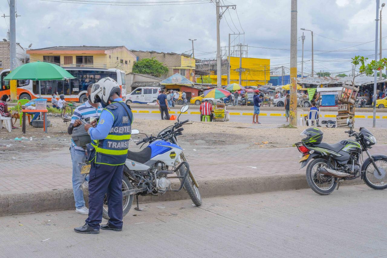 El DATT Intensifica jornadas en las vías de Cartagena