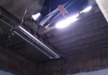 Varias viviendas resultaron destechadas.