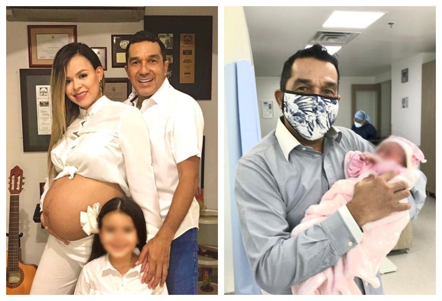 Checo Acosta, papá a los 55 años