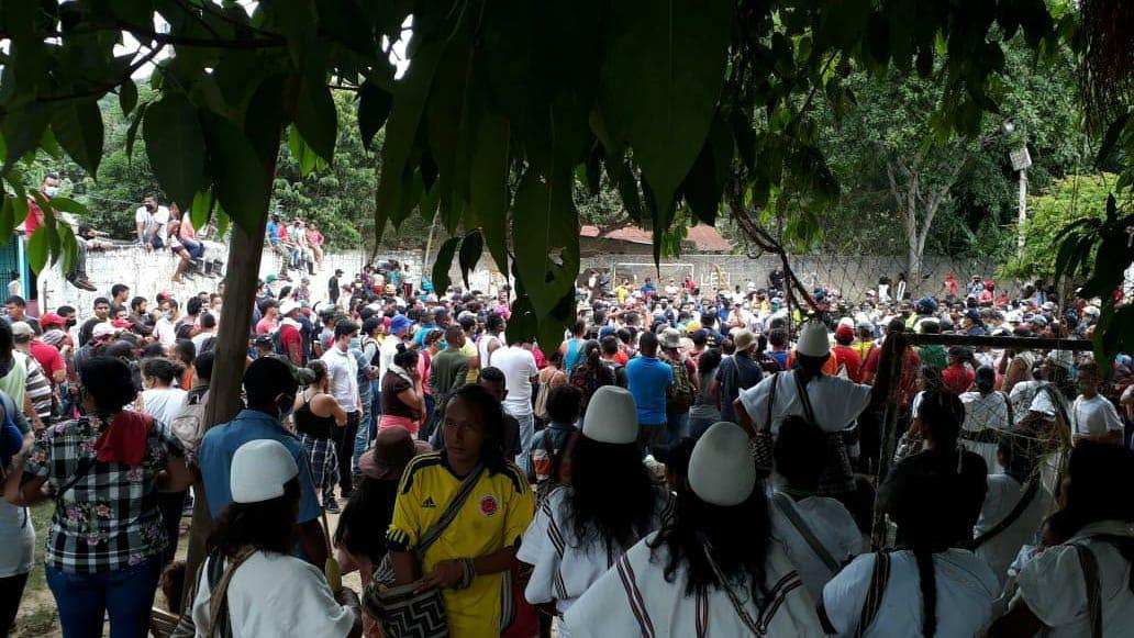 cientos de personas llegaron a invadir la Sierra Nevada, las autoridades indígenas piden la compañía del gobierno Nacional