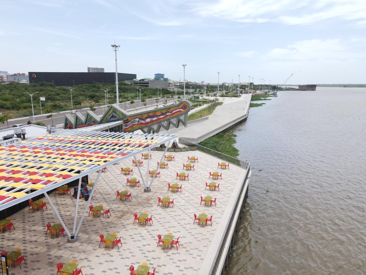 Barranquilla ha invertido en la recuperación de los espacios junto al río.