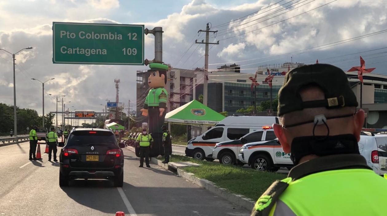 Los uniformados estarán en puestos de control.