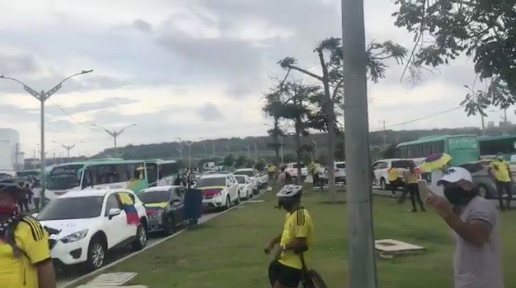 Caravana en Barranquilla.
