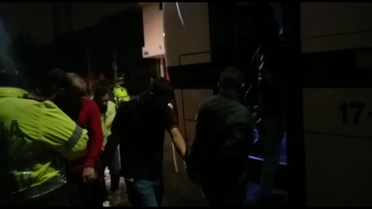 Operativo contra fiesta clandestina.