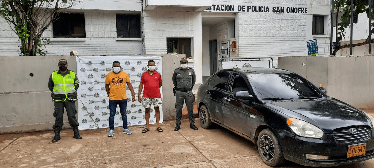 Capturados dos presuntos asesinos en Palo Alto,San Onofre,departamento de Sucre