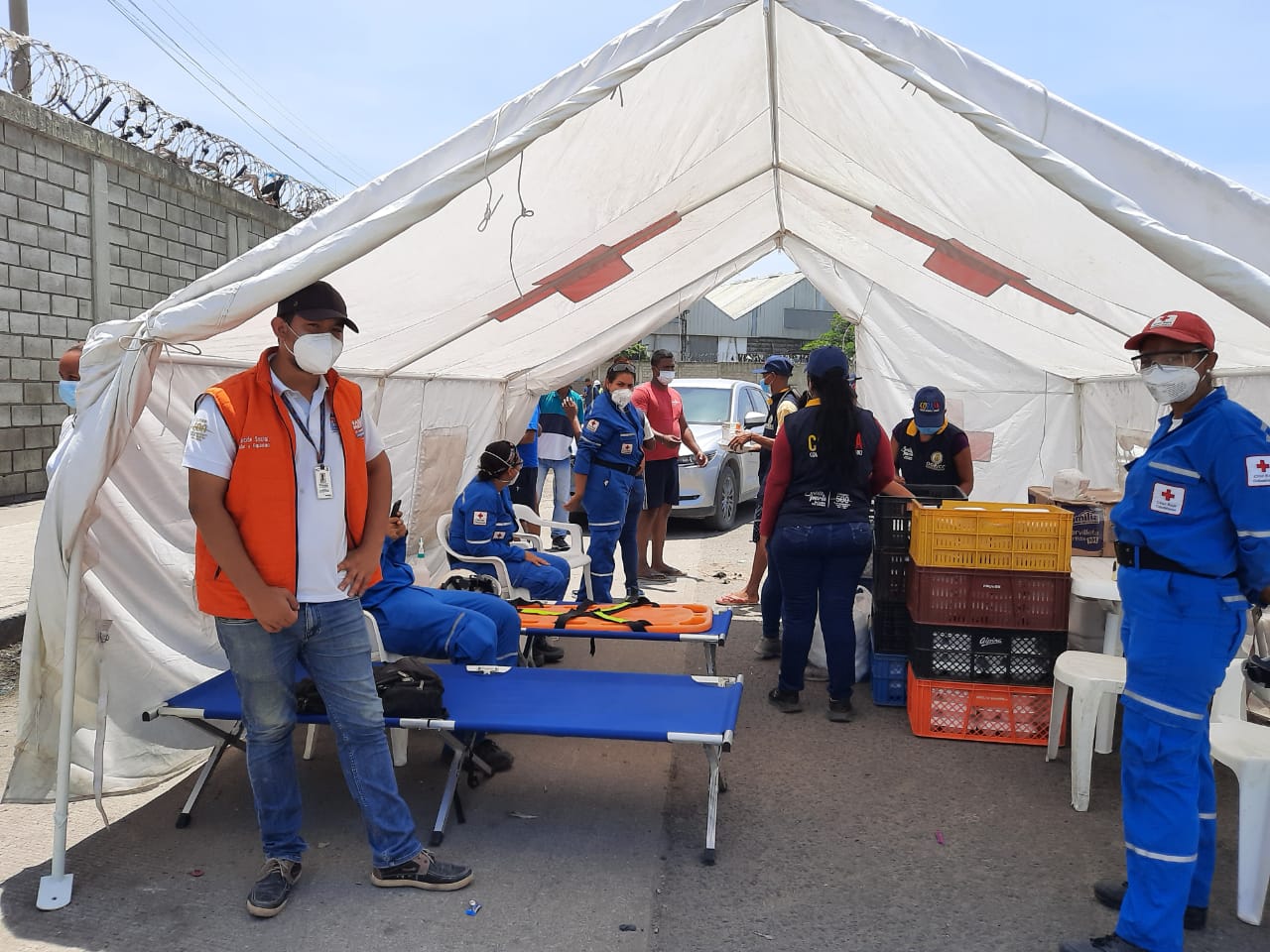 Los organismos de socorro han acompañado a las familias para sobrellevar esta dura situación