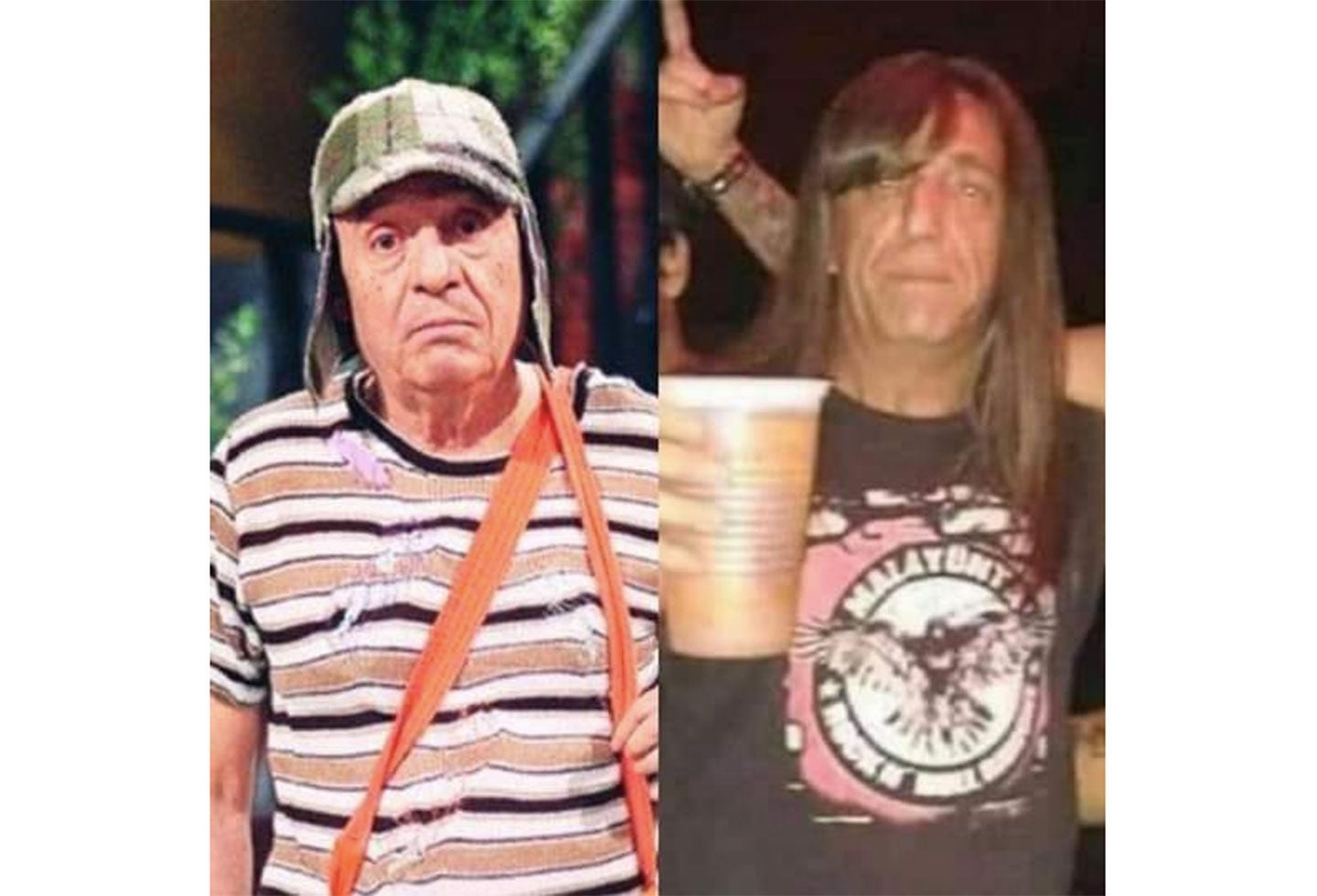 El Chavo del 8 metalero, un rockero muy parecido a Roberto Gómez Bolaños.