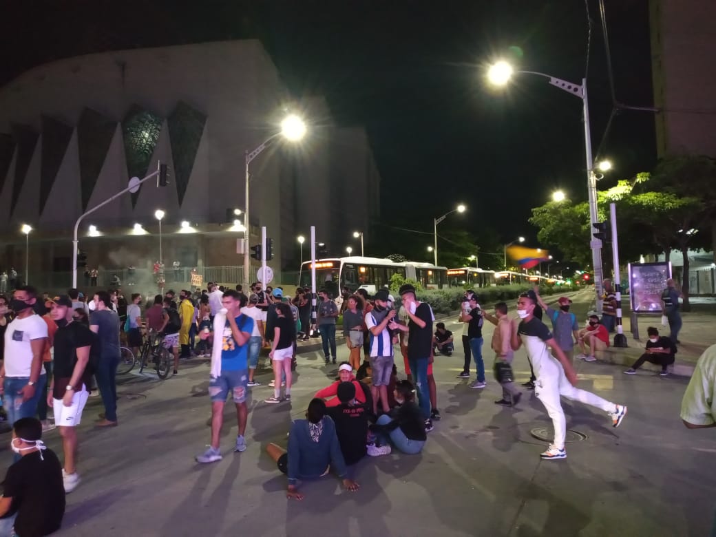 Protesta contra la violencia de la fuerza pública