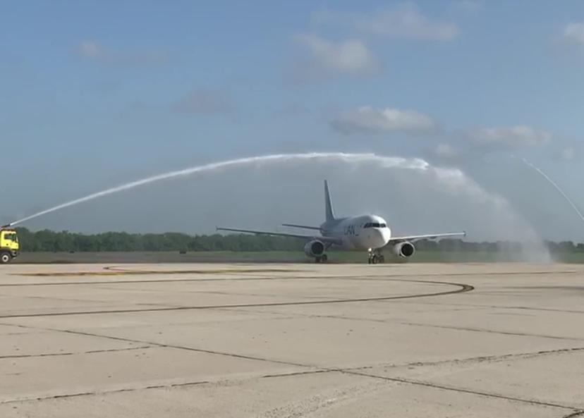 Primer aterrizaje en Barranquilla.