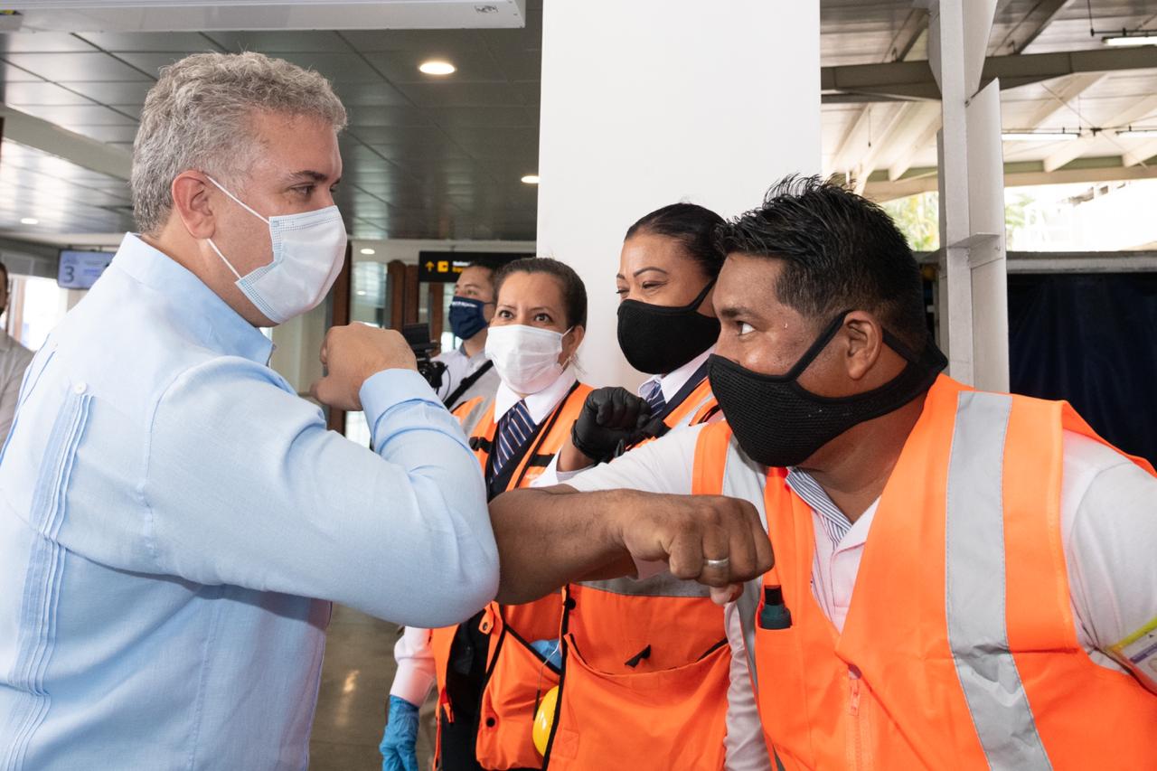 El inicio de las operaciones internacionales se realizó en Cartagena y se movilizaron un total de 517 pasajeros.