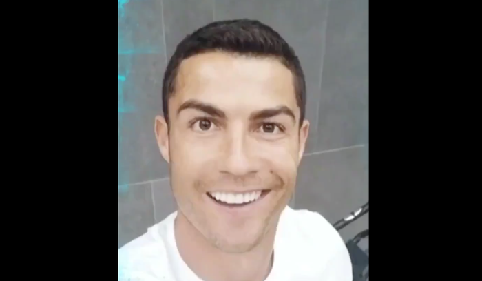 Captura de pantalla del video de Cristiano