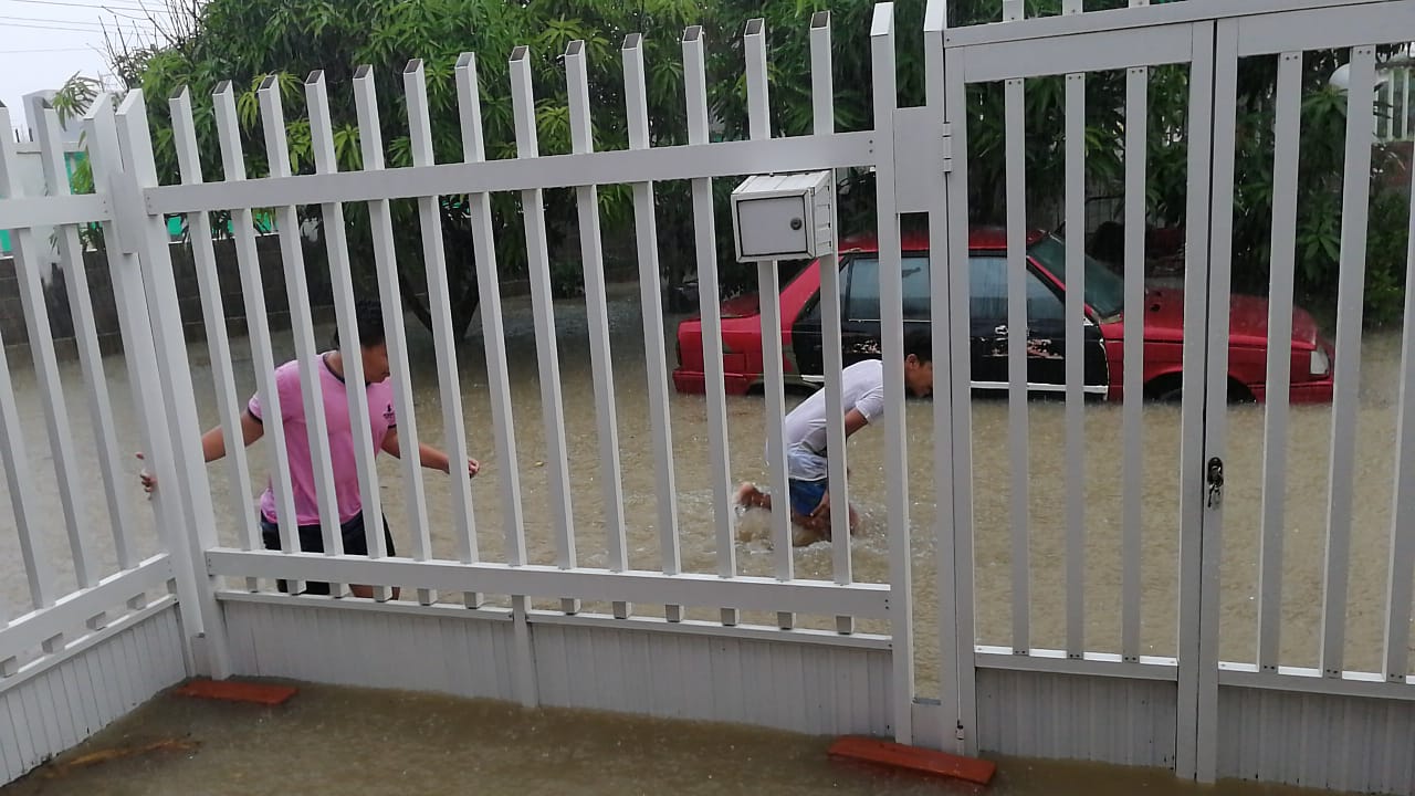 Emergencias por lluvias en Barranquilla.