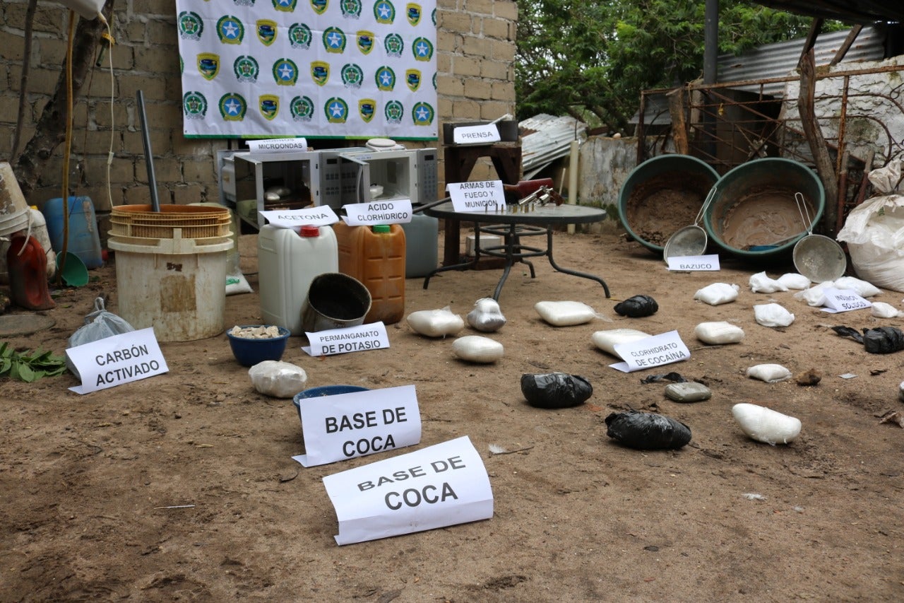 El laboratorio operaba en la finca La Chinita, en Polonuevo.
